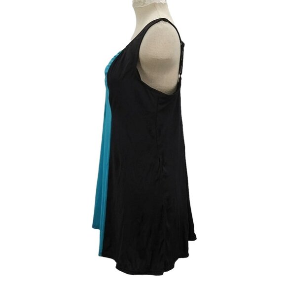 Romans Womens Swim Dress Size 18W Front Ruched Bust Adjustable Straps - Picture 5 of 8